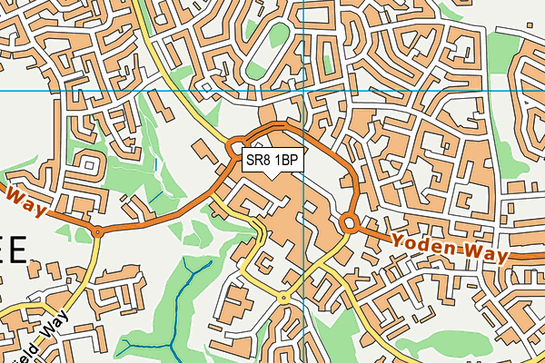 SR8 1BP map - OS VectorMap District (Ordnance Survey)