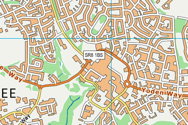 SR8 1BS map - OS VectorMap District (Ordnance Survey)