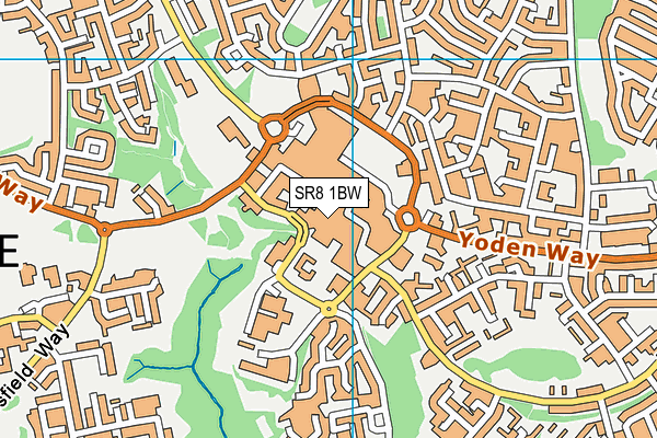 SR8 1BW map - OS VectorMap District (Ordnance Survey)