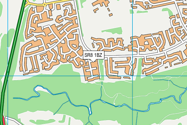 SR8 1BZ map - OS VectorMap District (Ordnance Survey)