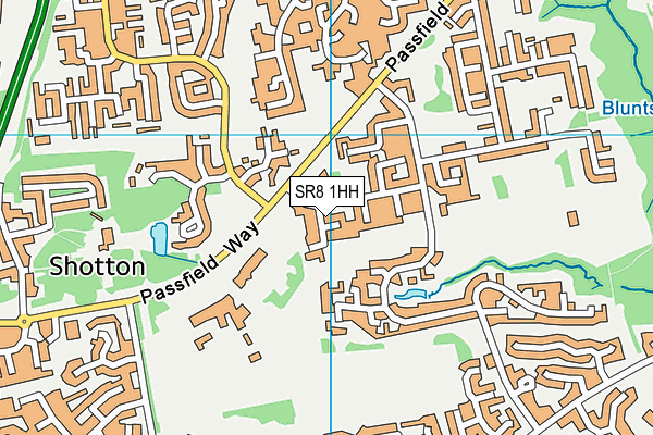 SR8 1HH map - OS VectorMap District (Ordnance Survey)