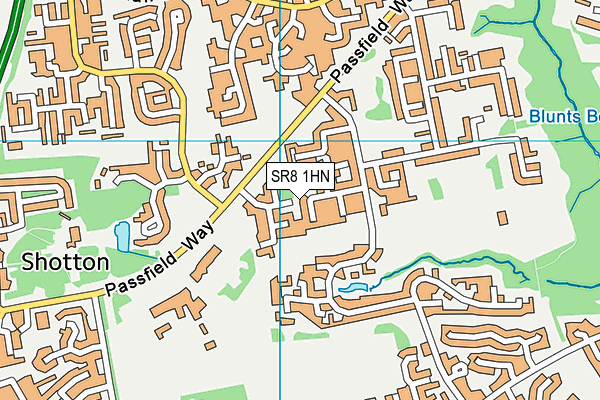 SR8 1HN map - OS VectorMap District (Ordnance Survey)