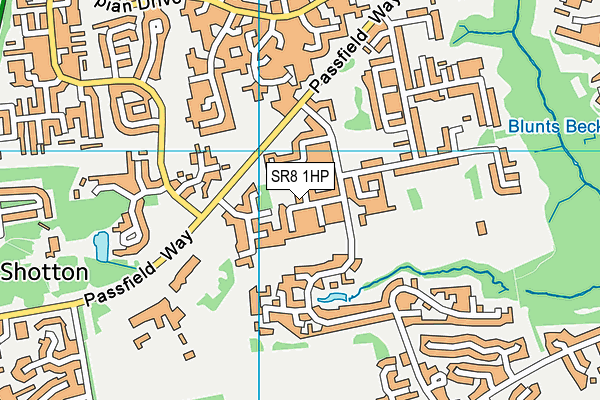 SR8 1HP map - OS VectorMap District (Ordnance Survey)