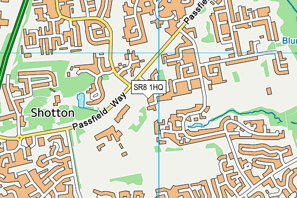 SR8 1HQ map - OS VectorMap District (Ordnance Survey)