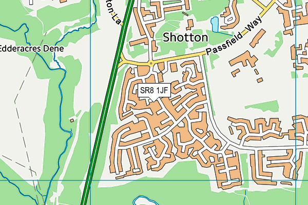 SR8 1JF map - OS VectorMap District (Ordnance Survey)