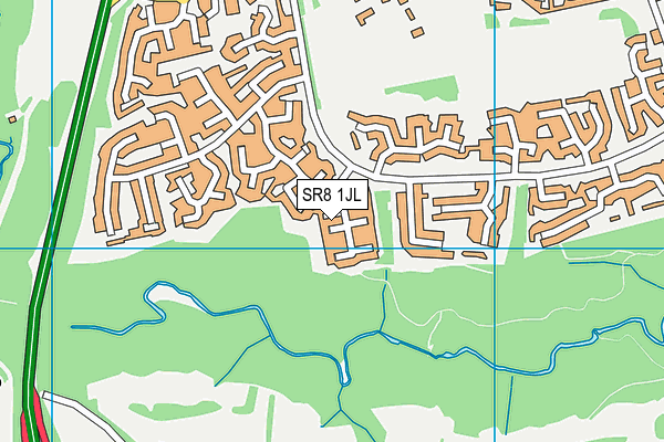 SR8 1JL map - OS VectorMap District (Ordnance Survey)