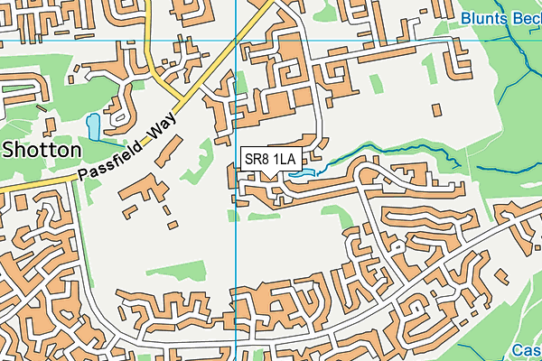 SR8 1LA map - OS VectorMap District (Ordnance Survey)
