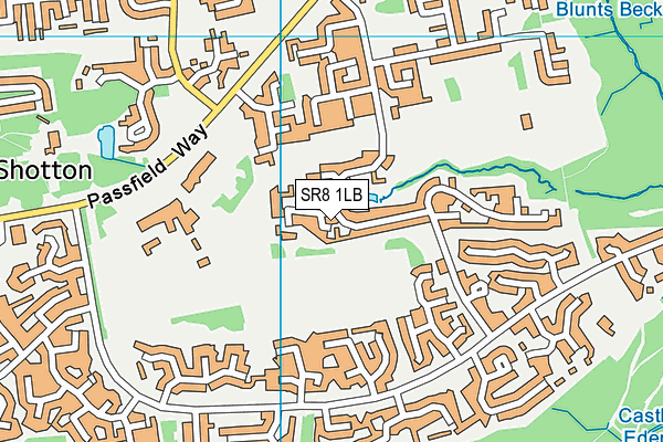 SR8 1LB map - OS VectorMap District (Ordnance Survey)