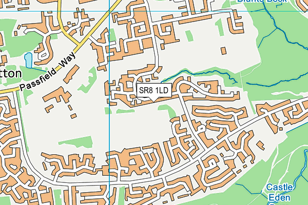 SR8 1LD map - OS VectorMap District (Ordnance Survey)