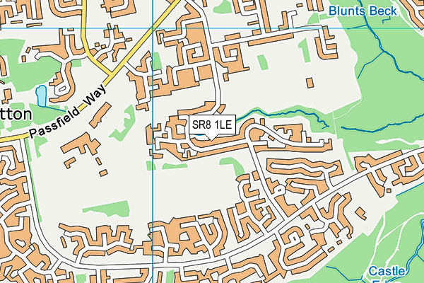 SR8 1LE map - OS VectorMap District (Ordnance Survey)