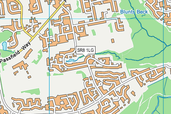 SR8 1LG map - OS VectorMap District (Ordnance Survey)