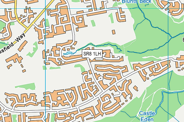 SR8 1LH map - OS VectorMap District (Ordnance Survey)