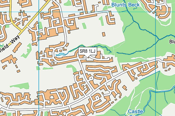 SR8 1LJ map - OS VectorMap District (Ordnance Survey)