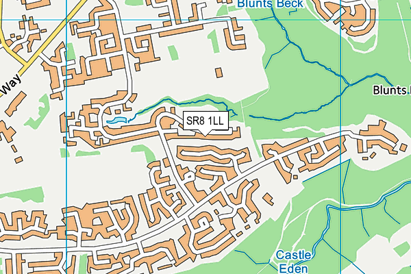 SR8 1LL map - OS VectorMap District (Ordnance Survey)