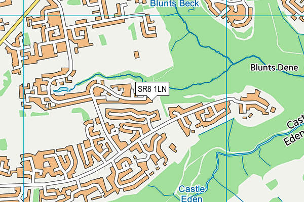 SR8 1LN map - OS VectorMap District (Ordnance Survey)