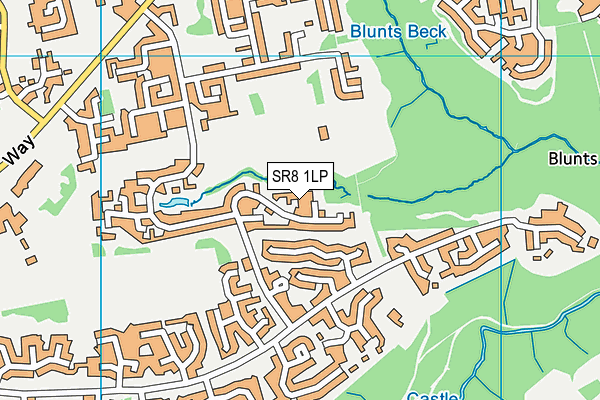 SR8 1LP map - OS VectorMap District (Ordnance Survey)