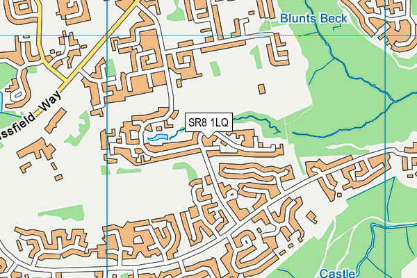 SR8 1LQ map - OS VectorMap District (Ordnance Survey)