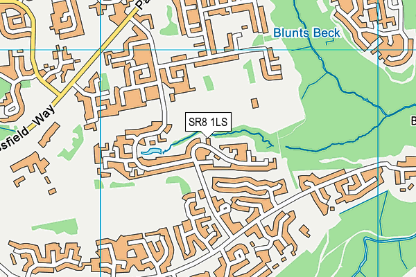 SR8 1LS map - OS VectorMap District (Ordnance Survey)