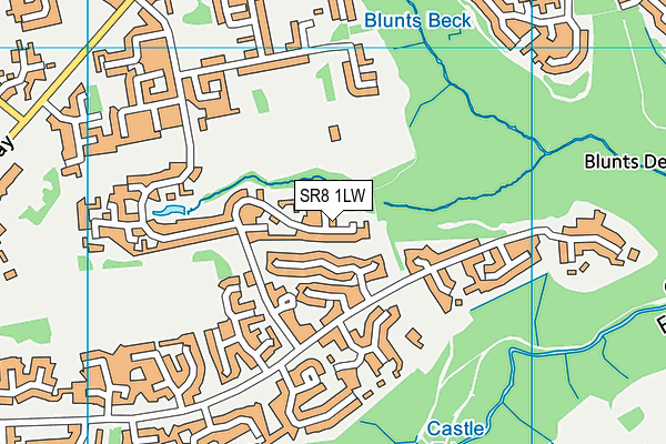 SR8 1LW map - OS VectorMap District (Ordnance Survey)