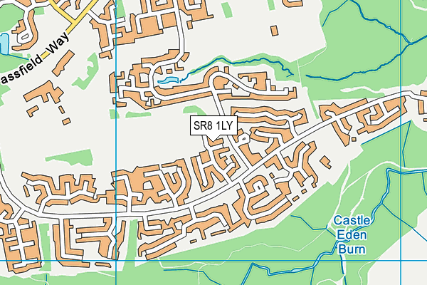SR8 1LY map - OS VectorMap District (Ordnance Survey)