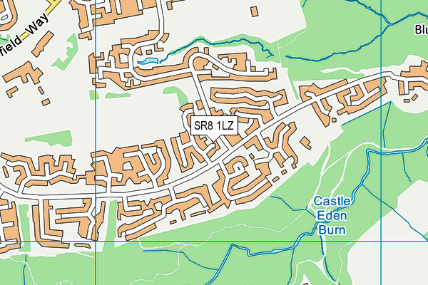 SR8 1LZ map - OS VectorMap District (Ordnance Survey)