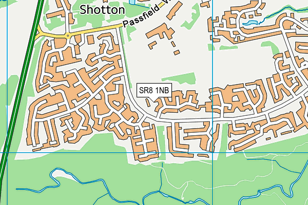 SR8 1NB map - OS VectorMap District (Ordnance Survey)