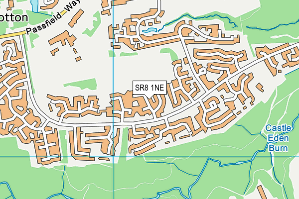 SR8 1NE map - OS VectorMap District (Ordnance Survey)