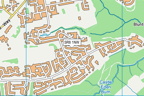 SR8 1NW map - OS VectorMap District (Ordnance Survey)