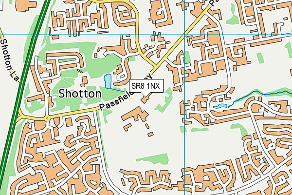 Shotton Hall School (Closed) map (SR8 1NX) - OS VectorMap District (Ordnance Survey)