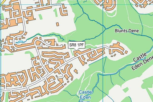 SR8 1PF map - OS VectorMap District (Ordnance Survey)