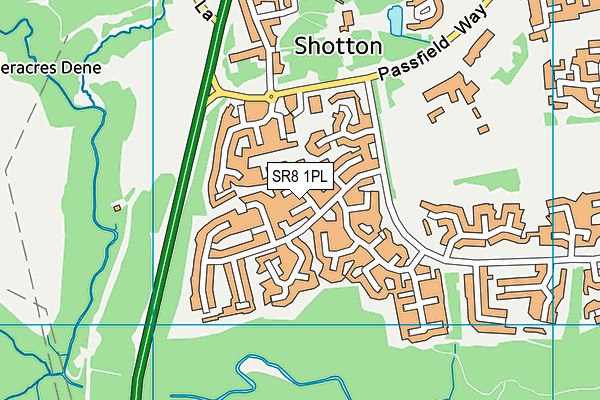 SR8 1PL map - OS VectorMap District (Ordnance Survey)