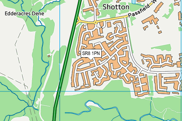 SR8 1PN map - OS VectorMap District (Ordnance Survey)
