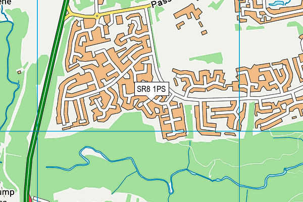SR8 1PS map - OS VectorMap District (Ordnance Survey)