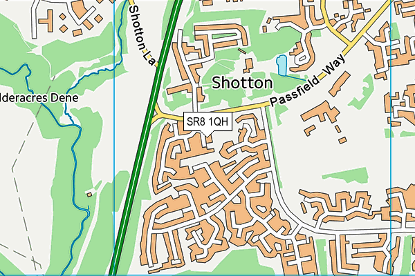 SR8 1QH map - OS VectorMap District (Ordnance Survey)