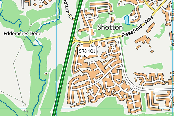 SR8 1QJ map - OS VectorMap District (Ordnance Survey)