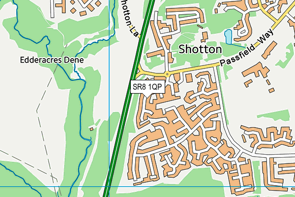 SR8 1QP map - OS VectorMap District (Ordnance Survey)