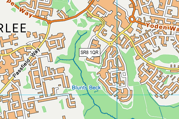 SR8 1QR map - OS VectorMap District (Ordnance Survey)