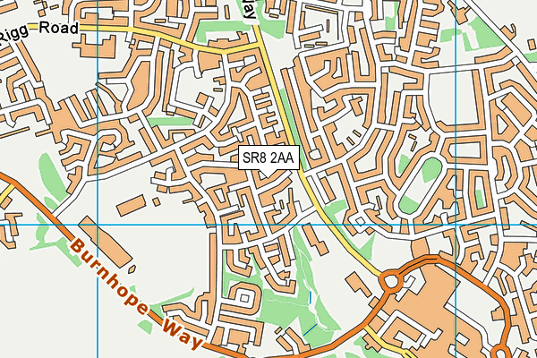 SR8 2AA map - OS VectorMap District (Ordnance Survey)