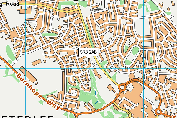 SR8 2AB map - OS VectorMap District (Ordnance Survey)