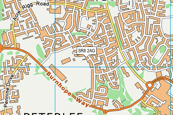 SR8 2AG map - OS VectorMap District (Ordnance Survey)