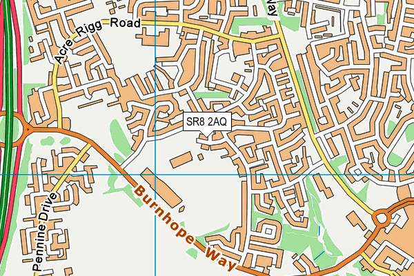 East Durham And Houghall Community College (Howletch Centre) (Closed) map (SR8 2AQ) - OS VectorMap District (Ordnance Survey)