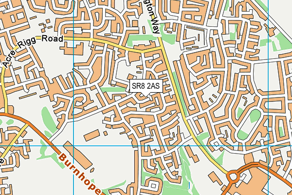 SR8 2AS map - OS VectorMap District (Ordnance Survey)