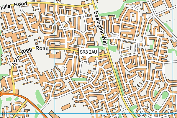 SR8 2AU map - OS VectorMap District (Ordnance Survey)