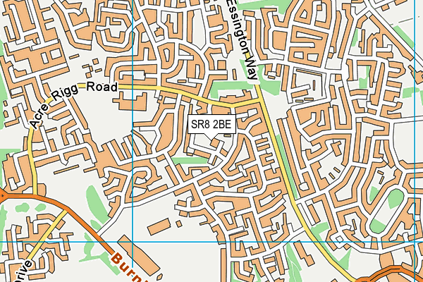 SR8 2BE map - OS VectorMap District (Ordnance Survey)