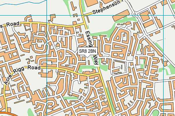 SR8 2BN map - OS VectorMap District (Ordnance Survey)