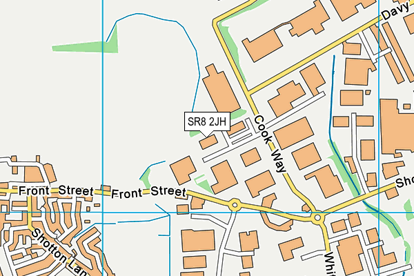 SR8 2JH map - OS VectorMap District (Ordnance Survey)
