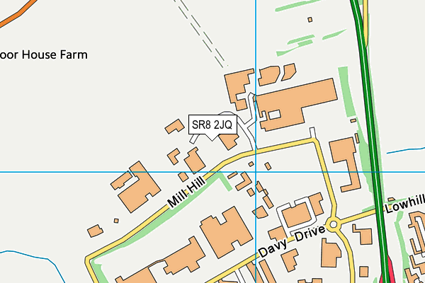 SR8 2JQ map - OS VectorMap District (Ordnance Survey)