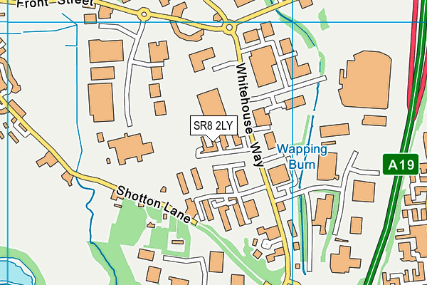 SR8 2LY map - OS VectorMap District (Ordnance Survey)