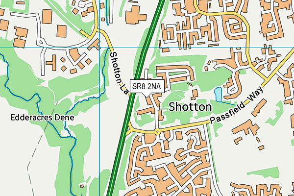 SR8 2NA map - OS VectorMap District (Ordnance Survey)