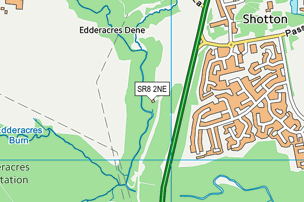 SR8 2NE map - OS VectorMap District (Ordnance Survey)